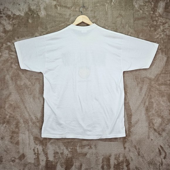 Jerzees Mardi Gras 2000 New Orleans T-Shirt Men's Size L White Graphic Print - Picture 9 of 10